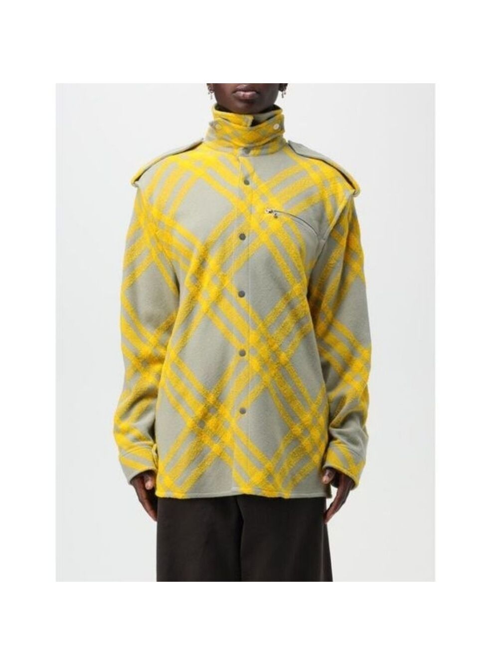 Burberry Check Plaid Pattern Wool Blend Jacket, Size 8 - Picture 2 of 16